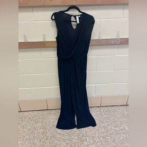 Elegant Navy Sleeveless Jumpsuit by Emma & Michele